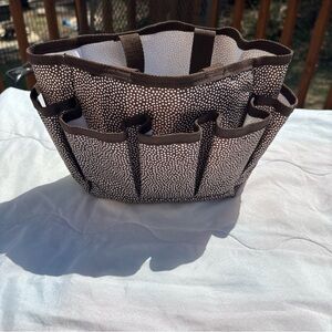 thirty-one Brown Dot Print Tote Organizer Insert